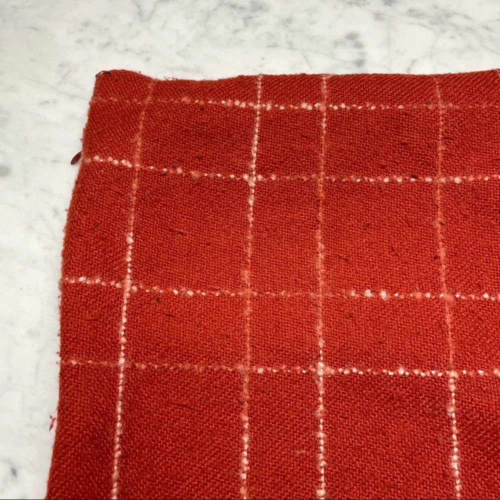 West Elm Fall Thanksgiving Decor Striped Check Print 20 x 20 in Pillow Cover